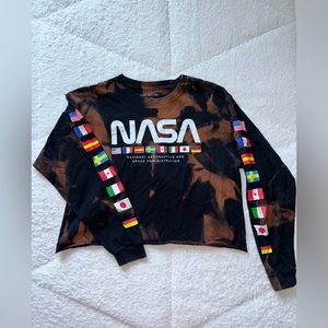 NASA National Long Sleeve Crop Top